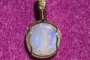 “Lunar Veil” — Handmade Moonstone Pendant