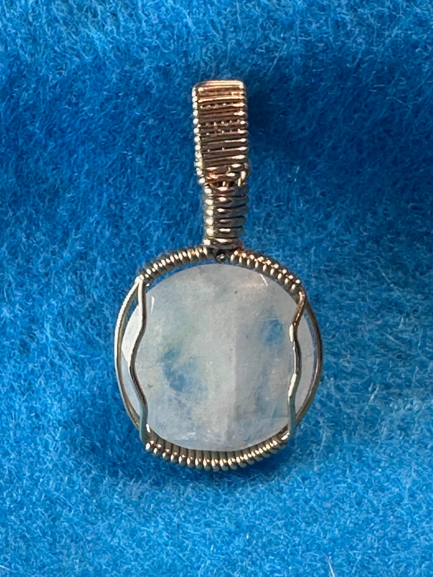 “Lunar Veil” — Handmade Moonstone Pendant
